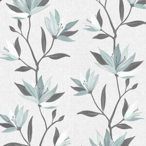 Louvolite Lily Muted Duck Egg