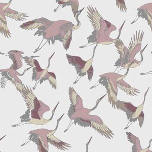 Louvolite Herons Mulberry